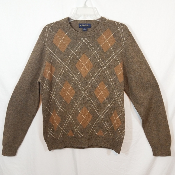 Brooks Brothers Other - Brooks Brothers Camel Hair new Argyle sweater L